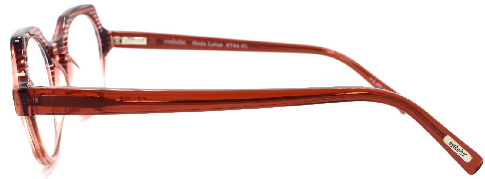 3-Eyebobs Heda Letus 2744 01 Women's Reading Glasses Red / Pink Stripes +2.50-842754159753-IKSpecs