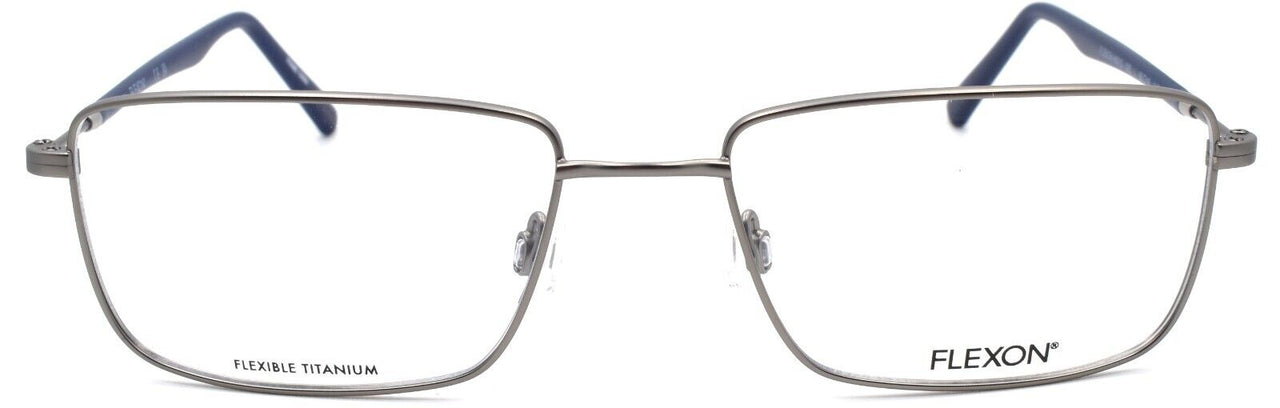 2-Flexon H6013 035 Men's Eyeglasses 56-18-145 Light Gunmetal Flexible Titanium-886895450096-IKSpecs