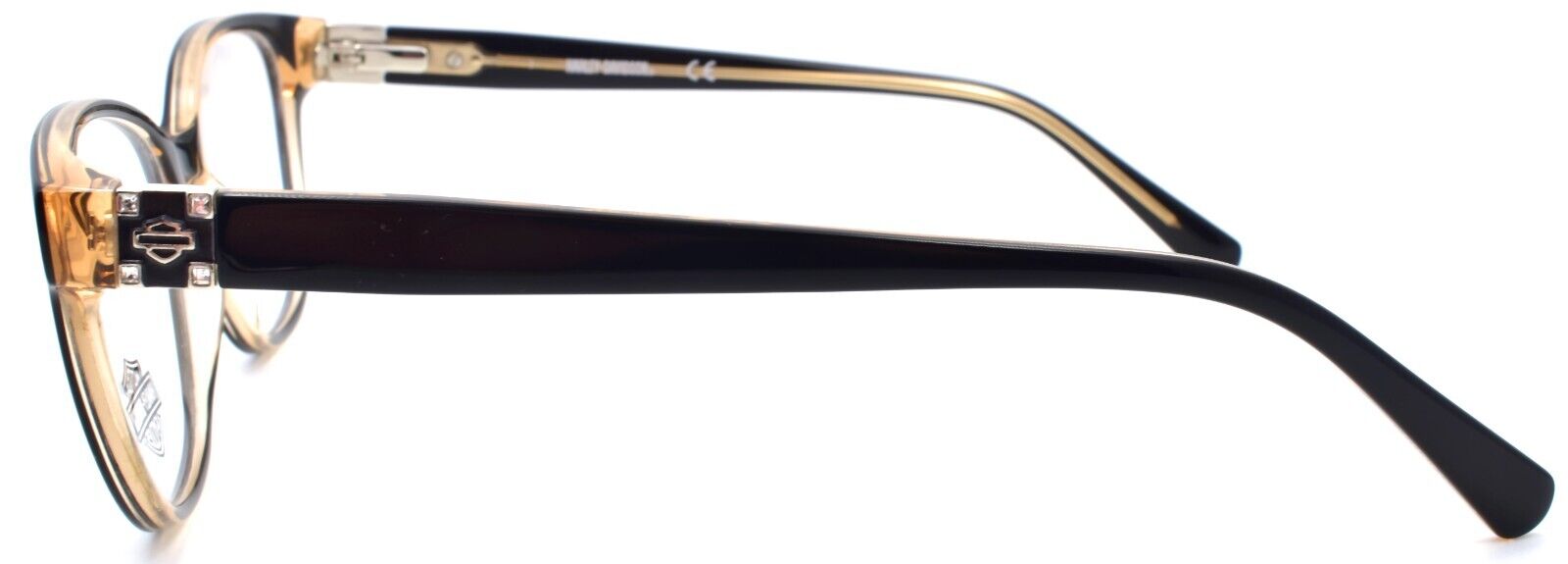 3-Harley Davidson HD0558 005 Women's Eyeglasses Frames 51-15-145 Black-889214319289-IKSpecs