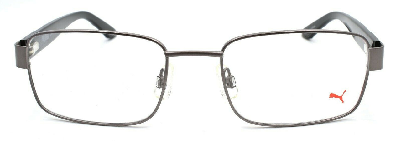 2-PUMA PU0025O 008 Men's Eyeglasses Frames 56-20-140 Ruthenium / Black-889652004037-IKSpecs