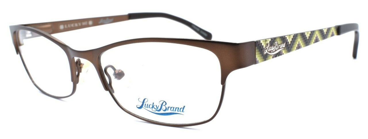 1-LUCKY BRAND Wiggle Kids Girls Eyeglasses Frames 49-17-130 Brown + CASE-751286264098-IKSpecs