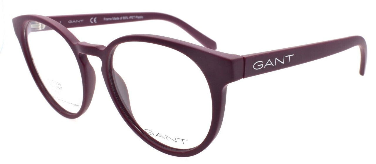 GANT GA3265 070 Eyeglasses Frames Round 53-18-145 Matte Bordeaux
