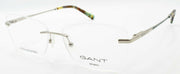 1-GANT GA4098 010 Women's Glasses Frames Rimless 54-15-140 Shiny Light Nickeltin-889214147615-IKSpecs