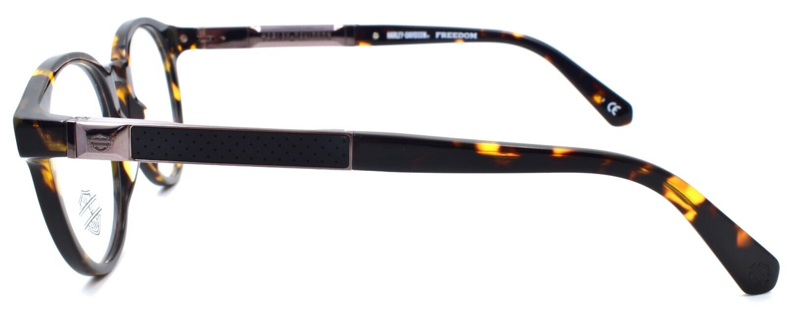 3-Harley Davidson HD9015 052 Men's Eyeglasses Frames 51-20-145 Dark Havana-889214259318-IKSpecs