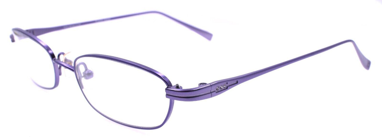 Vera Wang Brilliance Women's Eyeglasses 51-17-130 Titanium Lilac w/ Crystals