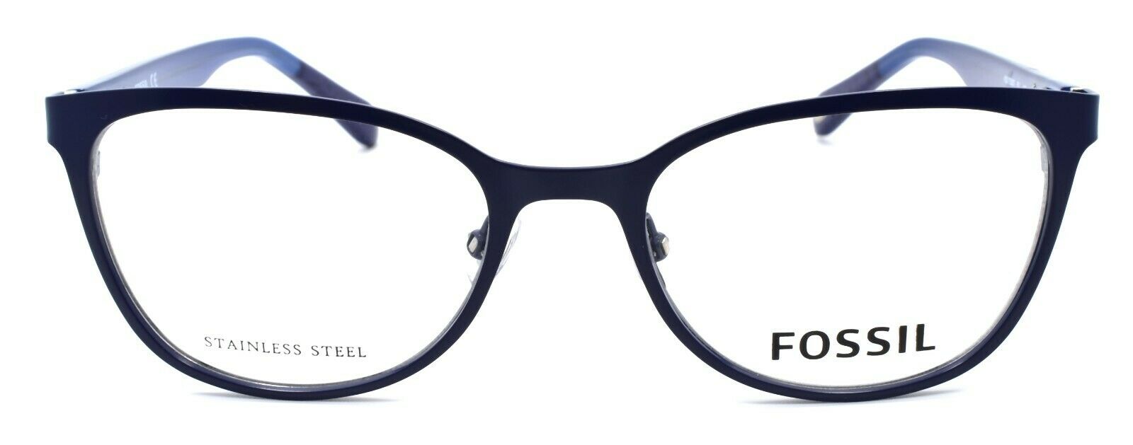 2-Fossil FOS 7053/G FLL Women's Eyeglasses Frames 51-18-140 Blue-716736166049-IKSpecs