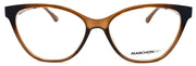 4-Marchon M-1500 210 Women's Eyeglasses 54-15-140 Brown + 2 Magnetic Clip Ons-886895485845-IKSpecs