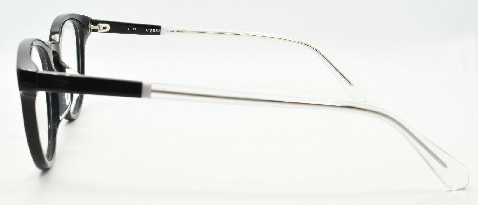 3-GUESS GU1973-F 001 Men's Eyeglasses Frames Asian Fit 51-19-145 Black / Clear-889214056368-IKSpecs