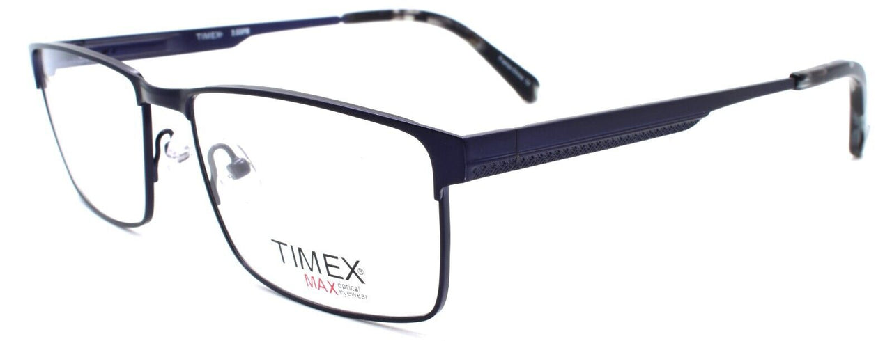 1-Timex 2:23 PM Men's Eyeglasses Frames Titanium Large 56-17-150 Navy Blue-715317013741-IKSpecs