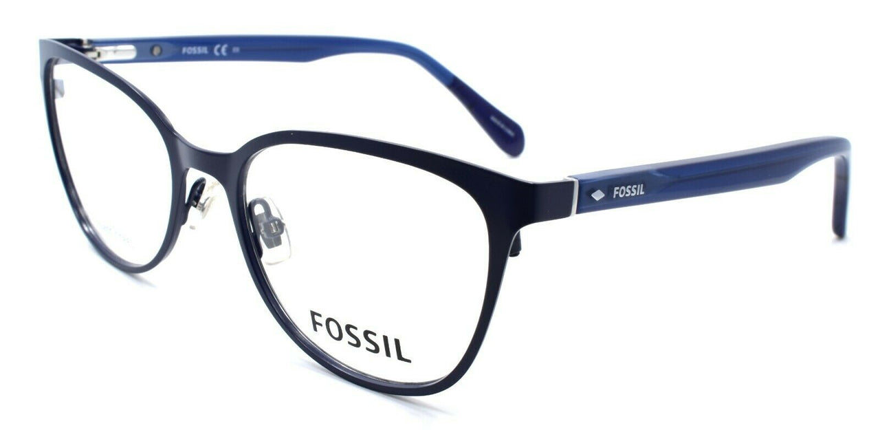 1-Fossil FOS 7053 FLL Women's Eyeglasses Frames 53-18-140 Matte Blue-716736166056-IKSpecs