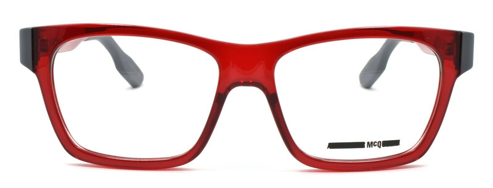2-McQ Alexander McQueen MQ0015O 004 Women's Eyeglasses 52-16-140 Transparent Red-889652002408-IKSpecs