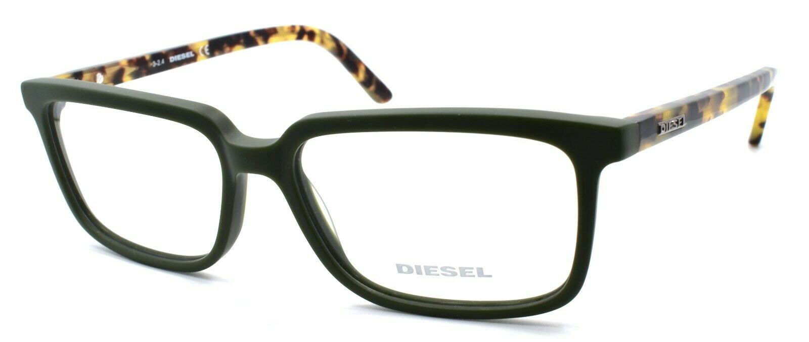 1-Diesel DL5067 098 Men's Eyeglasses Frames 54-15-145 Matte Green / Havana-664689602278-IKSpecs