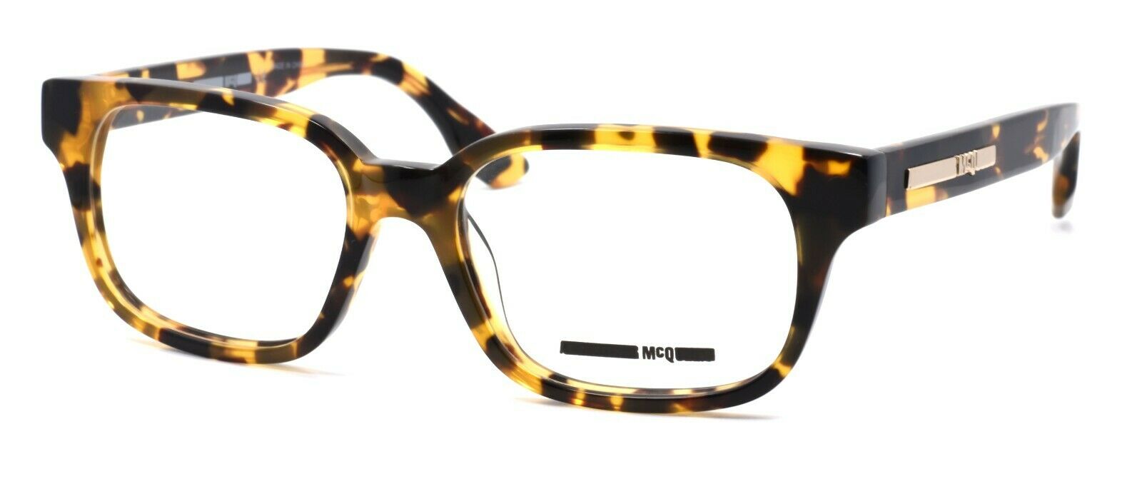 1-McQ Alexander McQueen MQ0031O 002 Unisex Eyeglasses Frames 51-17-145 Havana-889652011400-IKSpecs