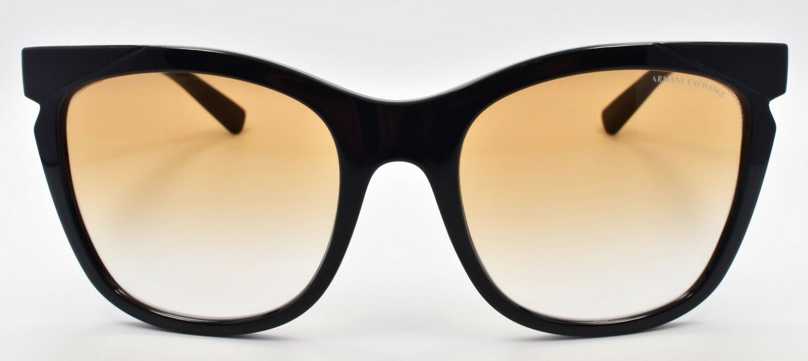 2-Armani Exchange AX4109S 815813 Women's Sunglasses Black / Clear Gradient Ochre-7895653216815-IKSpecs
