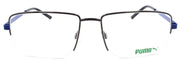 2-PUMA PU0215O 002 Men's Eyeglasses Frames Half-Rim 57-17-145 Ruthenium / Blue-889652182834-IKSpecs