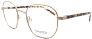 1-Nautica N7313 030 Men's Eyeglasses Frames 49-20-140 Matte Gold-688940466218-IKSpecs