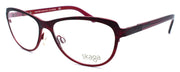 1-Skaga 2505 Risti 5401 Women's Eyeglasses TITANIUM 53-16-135 Dark Red-IKSpecs