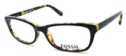 1-Fossil FOS 6049 CW6 Women's Eyeglasses Frames 51-16-135 Black / Havana-716737697887-IKSpecs