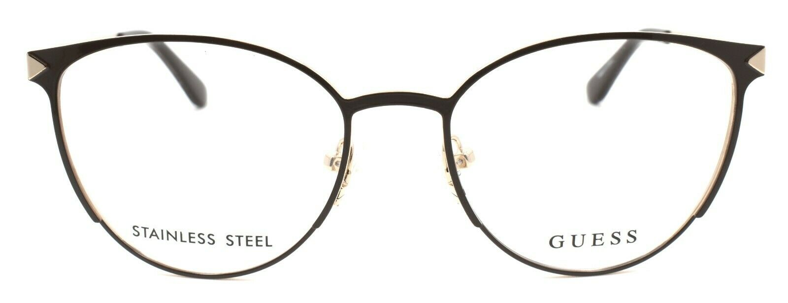 2-GUESS GU2665 049 Women's Eyeglasses Frame 51-17-135 Dark Brown + Case-664689954377-IKSpecs