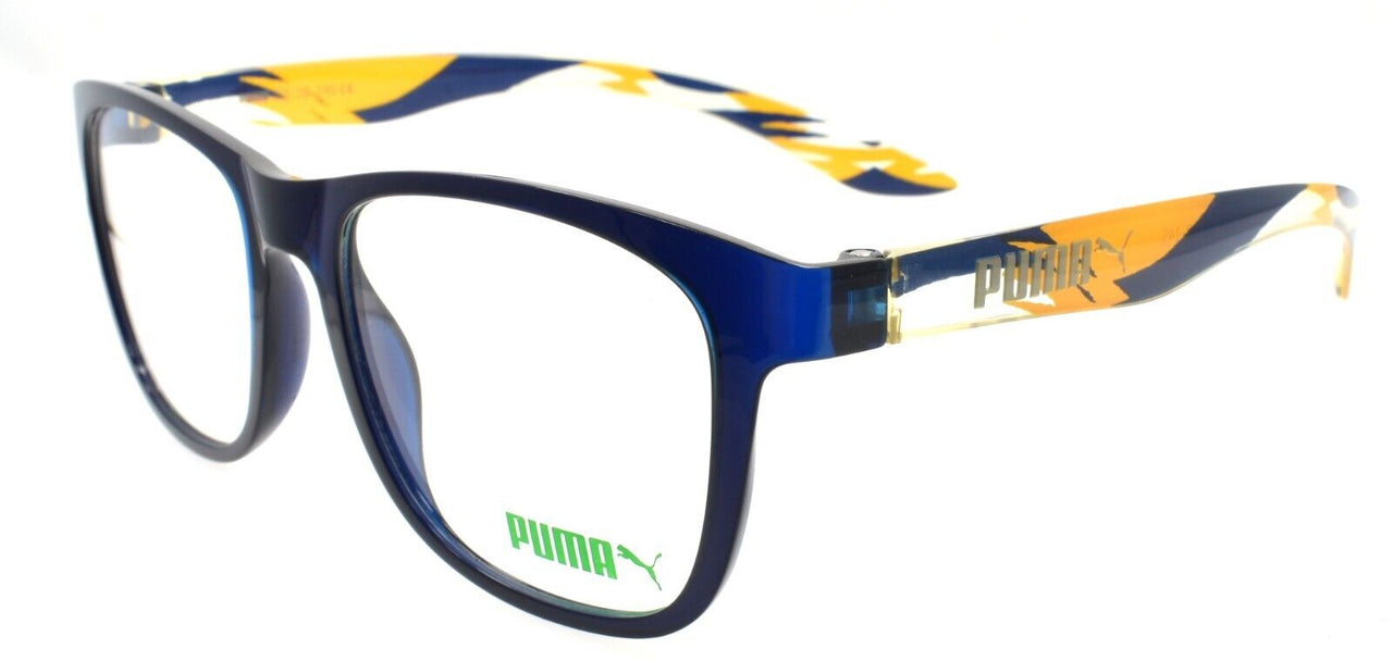 PUMA PU0034O 004 Unisex Eyeglasses Frames 52-18-145 Blue / Orange