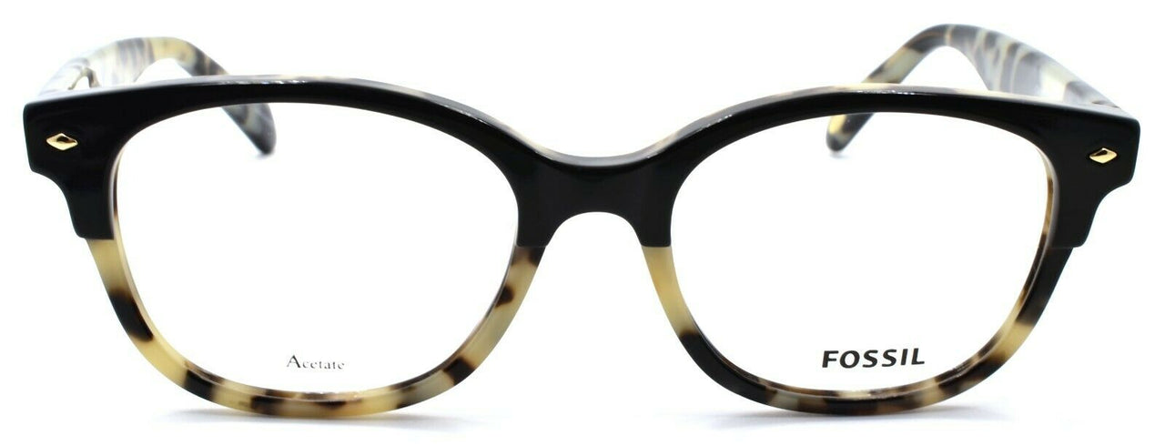 2-Fossil FOS 7032 TCB Women's Eyeglasses Frames 50-18-140 Black / White Spotted-716736065168-IKSpecs