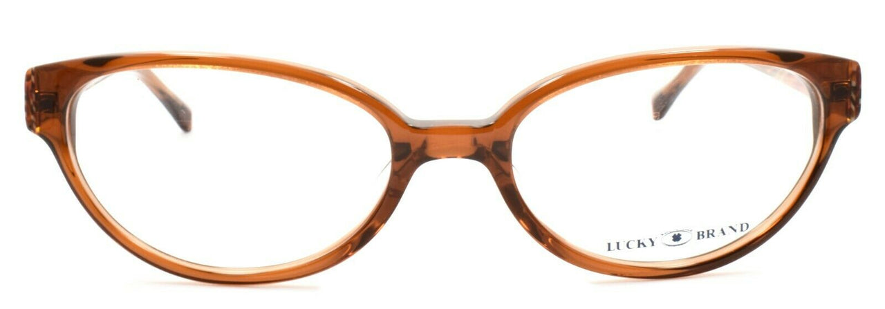 2-LUCKY BRAND Sunrise UF Women's Eyeglasses Frames 52-17-140 Brown + CASE-751286256611-IKSpecs