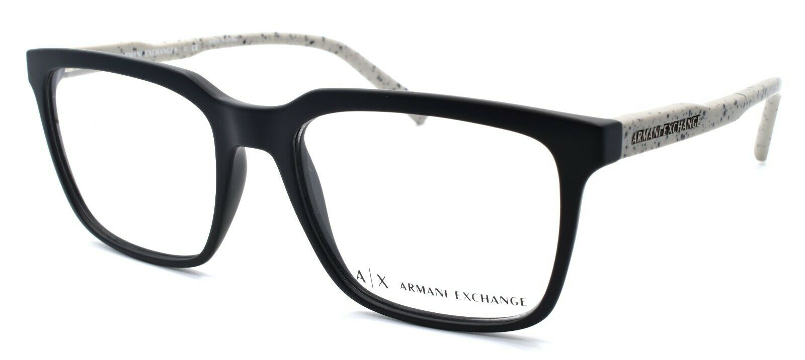 1-Armani Exchange AX3045 8078 Men's Eyeglasses Frames 55-18-140 Matte Black-8053672749564-IKSpecs