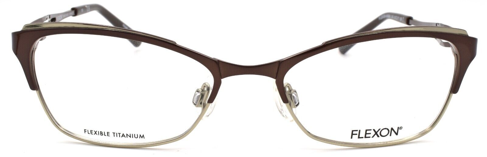 2-Flexon W3000 210 Women's Eyeglasses Frames Brown 51-17-135 Titanium Bridge-883900202824-IKSpecs