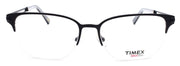 2-Timex L069 Men's Eyeglasses Frames Half-rim LARGE 58-17-150 Black-715317090193-IKSpecs