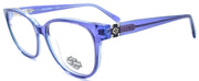 1-Harley Davidson HD0558 092 Women's Eyeglasses Frames 51-15-145 Blue Crystal-889214319302-IKSpecs