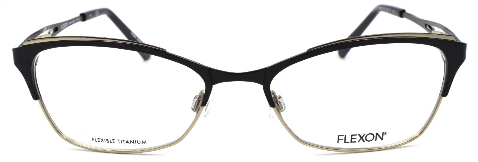 2-Flexon W3000 001 Women's Eyeglasses Frames Black 53-17-135 Titanium Bridge-883900202855-IKSpecs