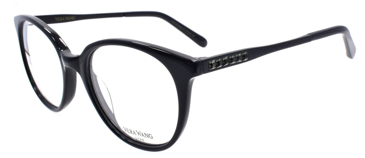 Vera Wang Bergee BK Women's Eyeglasses Frames 50-18-135 Black w/ Crystals