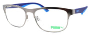 1-PUMA PU0110O 002 Men's Eyeglasses Frames 54-16-140 Ruthenium / Blue-889652063218-IKSpecs
