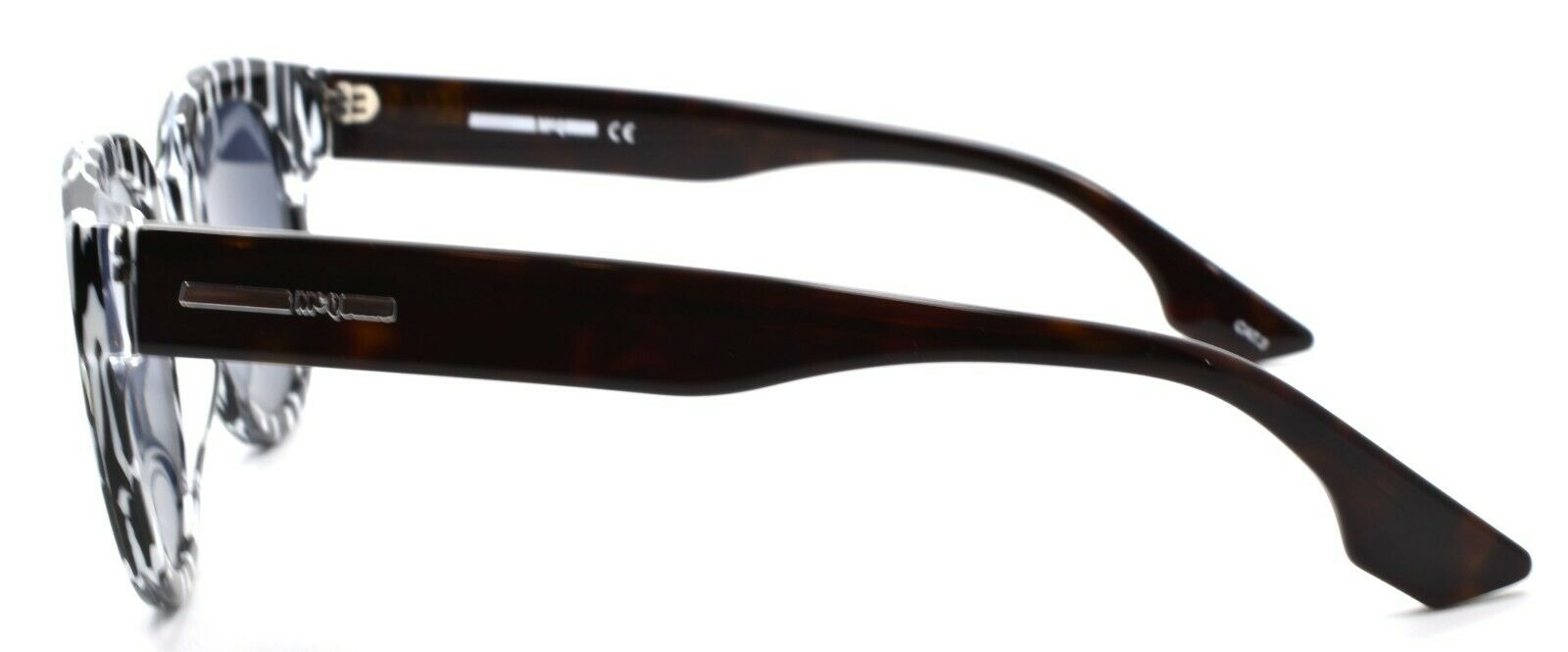 3-McQ Alexander McQueen MQ0068S 004 Women's Sunglasses Black & Havana / Mirrored-889652064642-IKSpecs