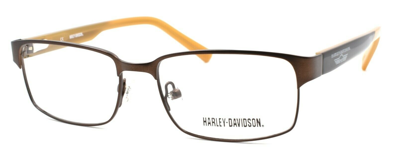 1-Harley Davidson HDT117 BRN Eyeglasses Frames SMALL 49-15-135 Brown + CASE-715583507487-IKSpecs