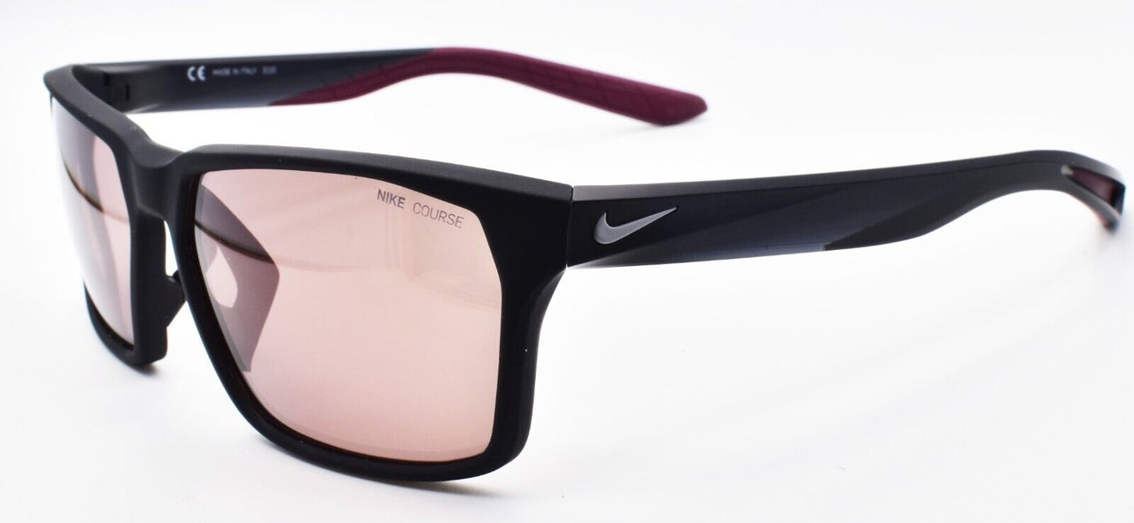 Nike Maverick RGE DC3296 011 Sunglasses Matte Black / Course Pink Tint Italy
