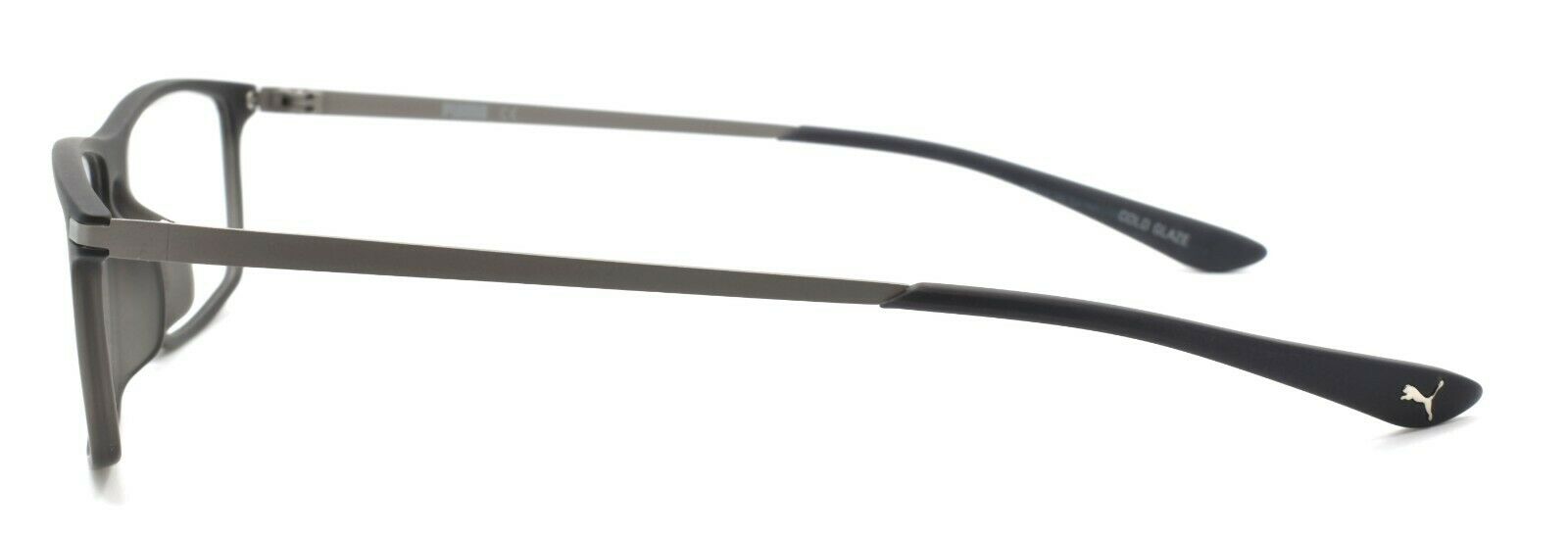 3-PUMA PU0115O 003 Men's Eyeglasses Frames 54-14-145 Matte Grey / Silver + CASE-889652063706-IKSpecs