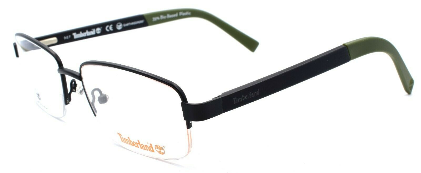 1-TIMBERLAND TB1588 002 Men's Eyeglasses Frames Half-rim 56-18-145 Matte Black-664689933938-IKSpecs