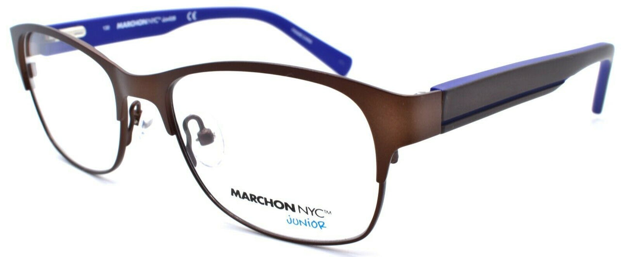 1-Marchon Junior M-6000 210 Kids Boys Eyeglasses Frames 48-16-130 Brown-886895402491-IKSpecs