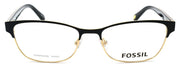 2-Fossil FOS 7007 807 Women's Eyeglasses Frames 52-16-140 Black / Gold-762753985163-IKSpecs