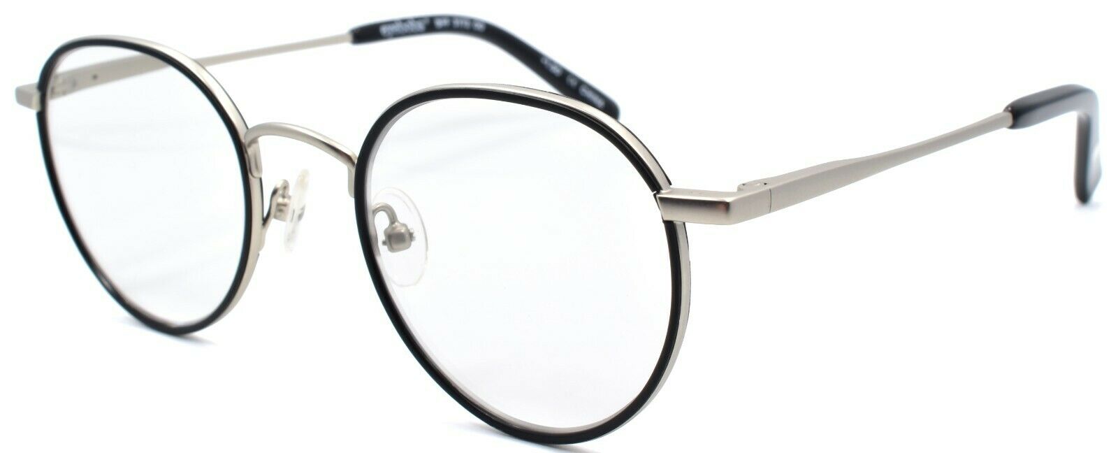 1-Eyebobs BFF 3173 00 Unisex Reading Glasses Black / Silver +1.50-842754169349-IKSpecs