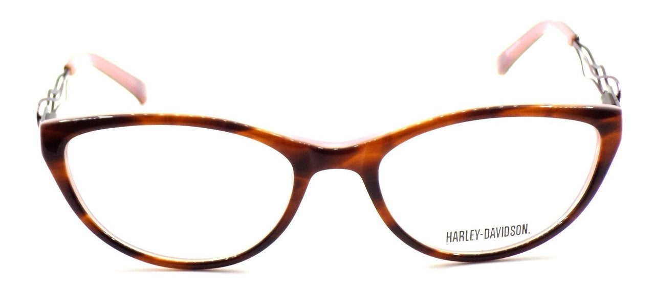 2-Harley Davidson HD513 DPK Women's Eyeglasses Frames 51-17-135 Brown / Pink +Case-715583766396-IKSpecs