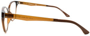 5-Marchon M-1500 210 Women's Eyeglasses 54-15-140 Brown + 2 Magnetic Clip Ons-886895485845-IKSpecs