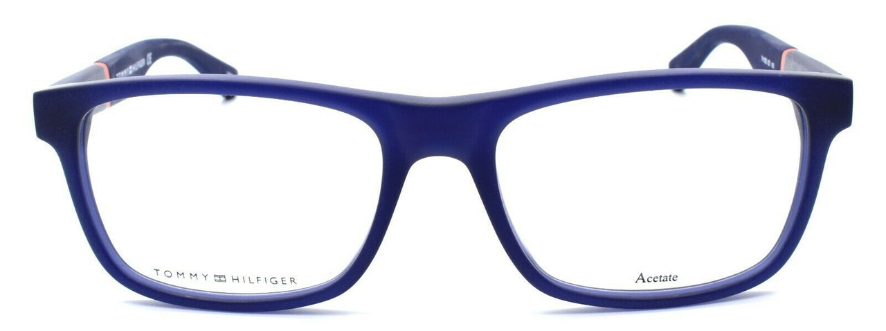 2-TOMMY HILFIGER TH 1282 6Z1 Men's Eyeglasses Frames 52-17-140 Matte Blue-716736003016-IKSpecs