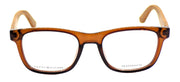 2-TOMMY HILFIGER TH 1314 X3R Men's Eyeglasses Frames 50-19-145 Brown Wood + CASE-762753040244-IKSpecs