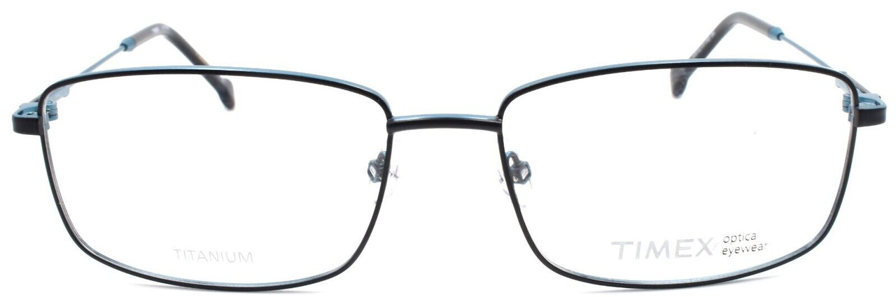 2-Timex 4:31 PM Men's Eyeglasses Frames Large 57-17-145 Black / Petrol-715317155472-IKSpecs