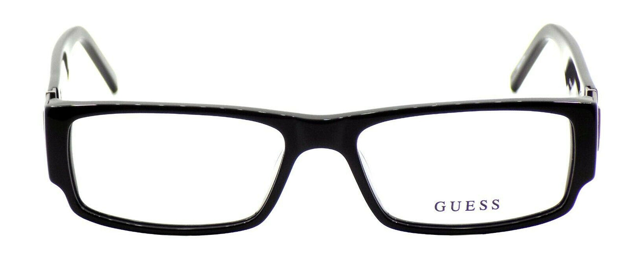 2-GUESS GU1595 BLK Men's Eyeglasses Frames Plastic 55-16-140 Black-715583185647-IKSpecs
