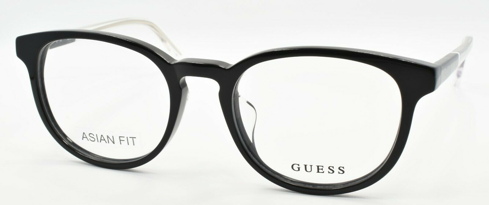 1-GUESS GU1973-F 001 Men's Eyeglasses Frames Asian Fit 51-19-145 Black / Clear-889214056368-IKSpecs