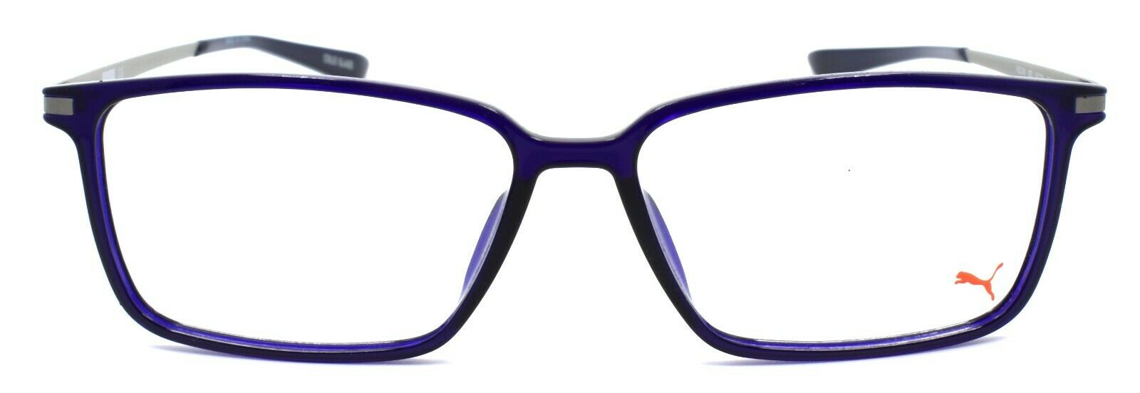 2-PUMA PU0114O 003 Eyeglasses Frames 55-14-145 Blue / Silver-889652063584-IKSpecs