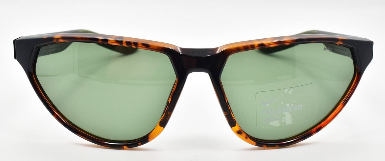 Nike Maverick Fierce P DM0080 221 Women's Sunglasses Tortoise / Green Polarized